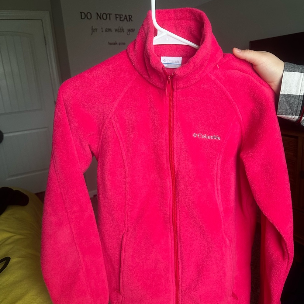 Columbia Bright Pink Fleece Jacket